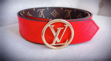 red and gold louis vuitton belt|louis vuitton red belt men's.